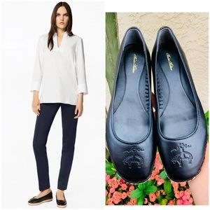 Brooks Brothers leather espadrille flats 9